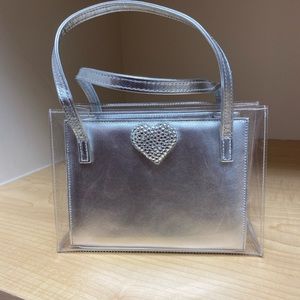 Stuart Weitzman Silver holiday handbag